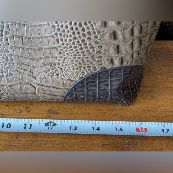 Etienne Agner Leather Zip Top Closure Purse Tote Handbag Brown - Gorgeous! - Picture 14 of 16